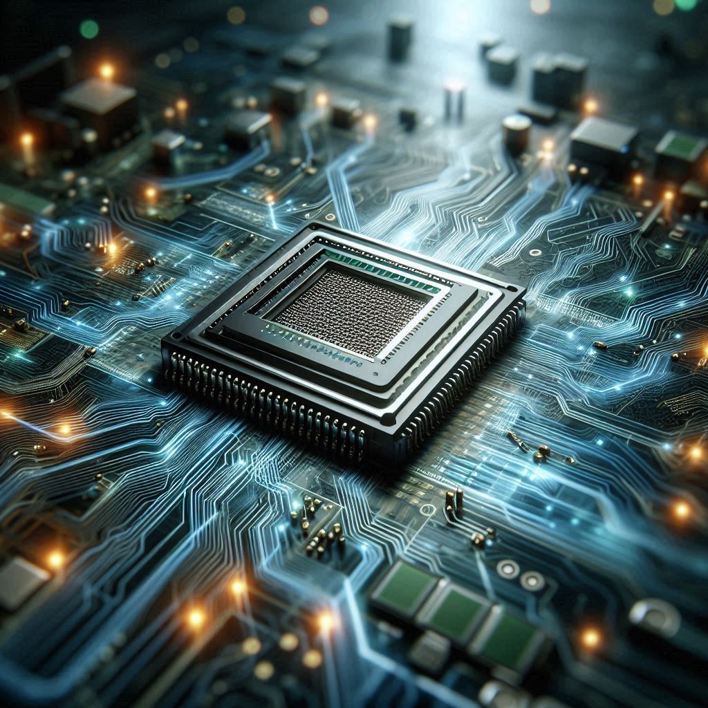 Imagen de un Micropocesador